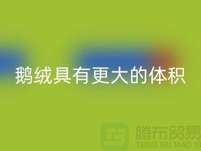 鹅绒比鸭绒具有更大的体积-鹅绒星空体育(中国)官方网站STAR SPORTS-鸭绒星空体育(中国)官方网站STAR SPORTS-羽绒星空体育(中国)官方网站STAR SPORTS厂家
