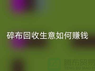 碎布星空体育(中国)官方网站STAR SPORTS生意如何赚钱