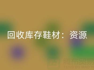 星空体育(中国)官方网站STAR SPORTS库存鞋材：唤醒闲置资源，共创绿色未来