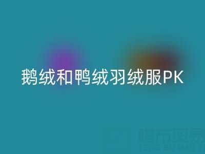 鹅绒和鸭绒羽绒服哪个更好一些？——上海腾布贸易公司